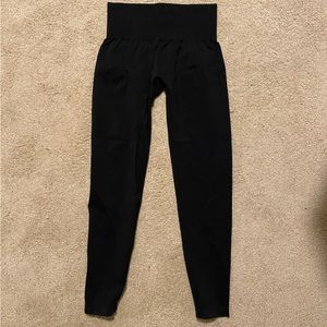 NVGTN Black Solid Seamless Leggings